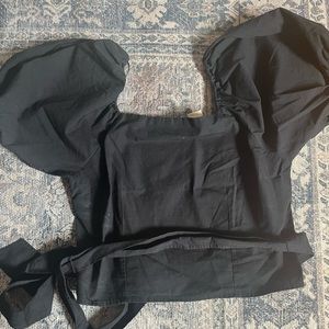 Levi’s Puff Sleeve Ribbon Tie Top